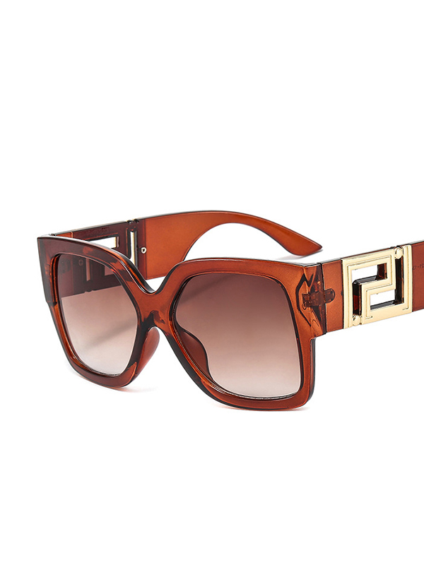 Geometric Hollow Sun-Protection Sunglasses Accessories