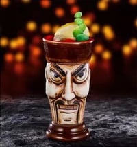 Tiki Bar Mugs for Cocktails, Premium Tropical Cups Drinks for Exotic Party