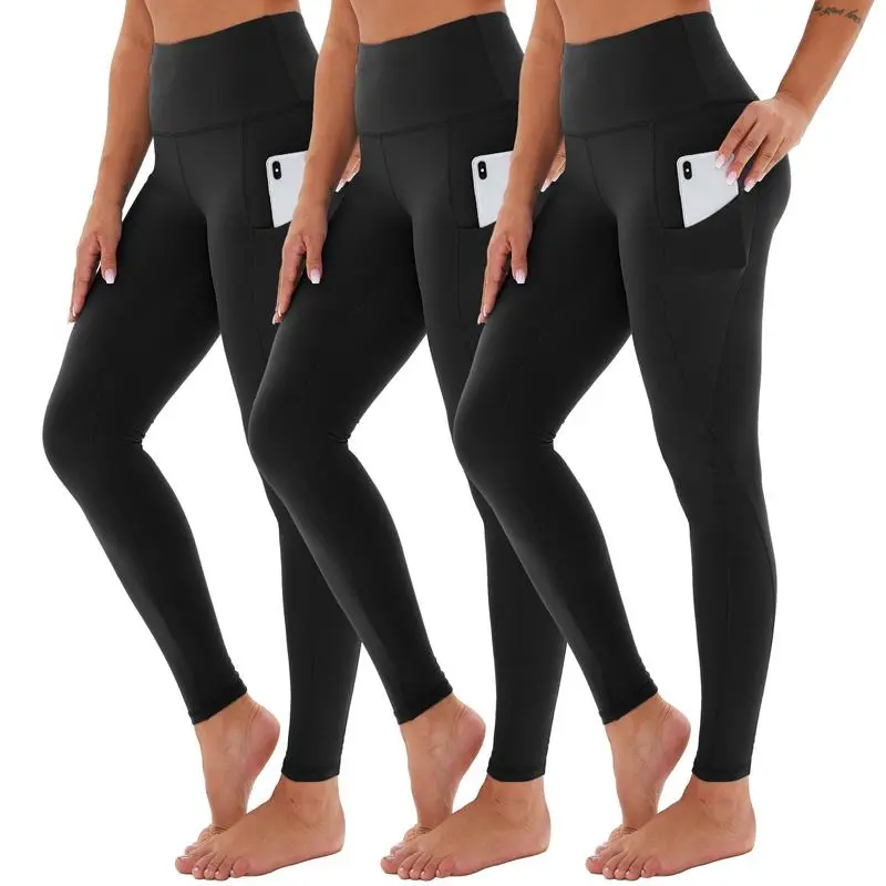 Women’s High-Waist Tummy Control Leggings with Pockets
