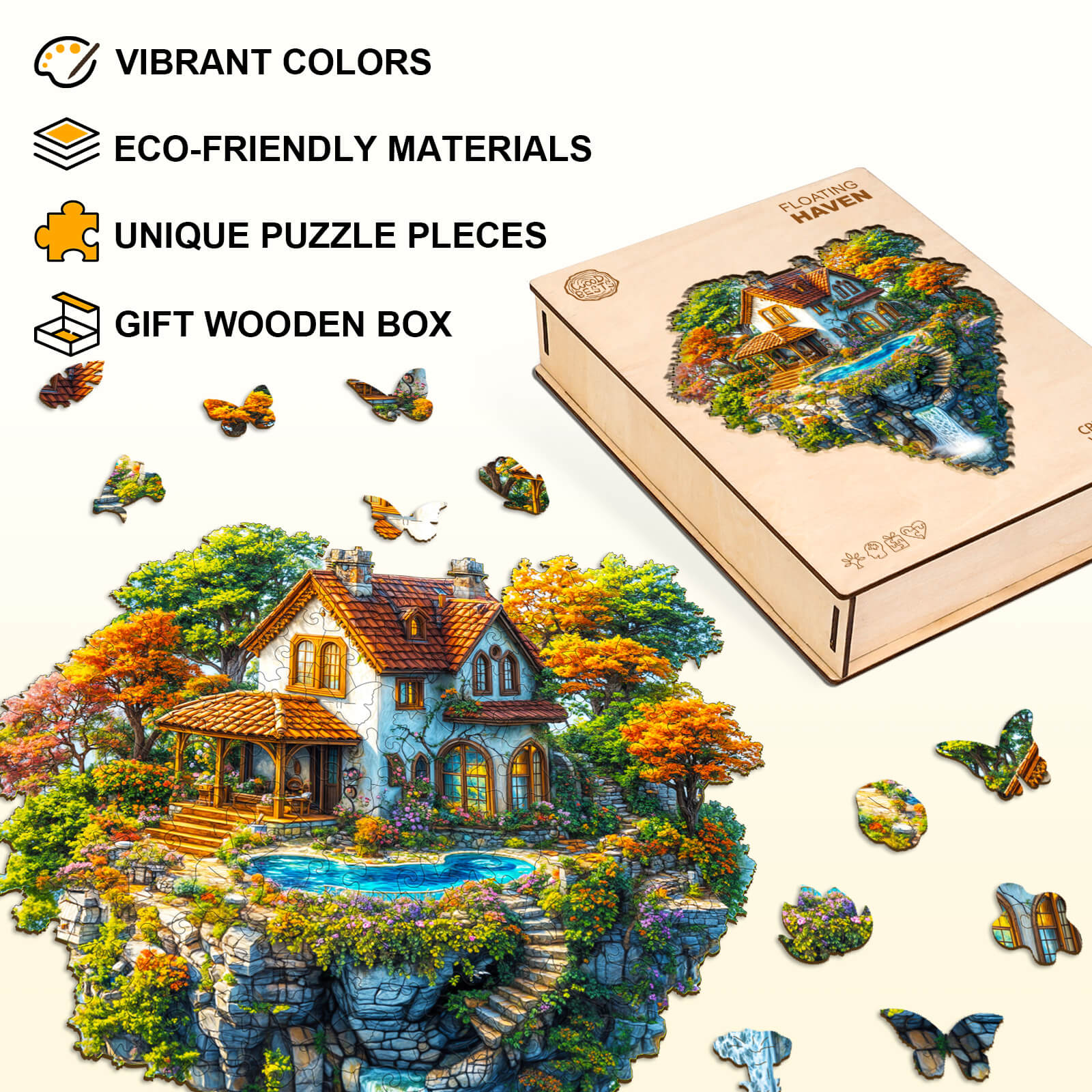 Floating Haven Wooden Jigsaw Puzzle