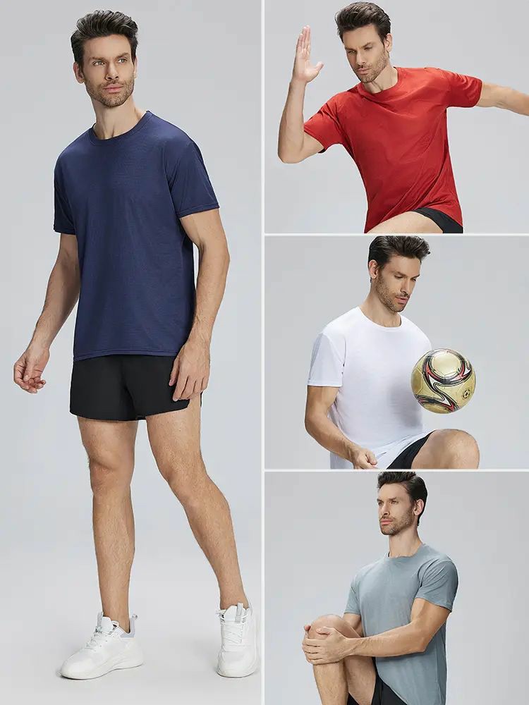 Performance Tees 6-Pack Textured Breathable Athletic