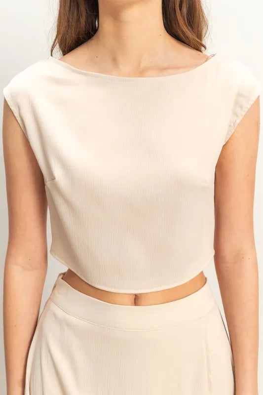 Sleeveless Top and Maxi Skirt Set