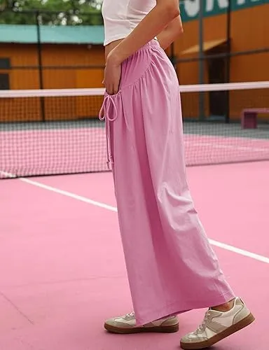 Women's Loose Wide Leg Track Pants