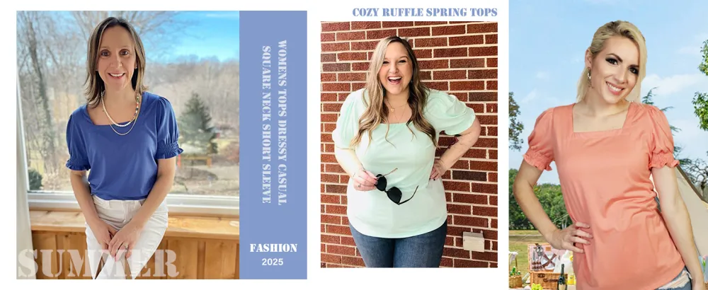 Square Neck T Shirts for Women