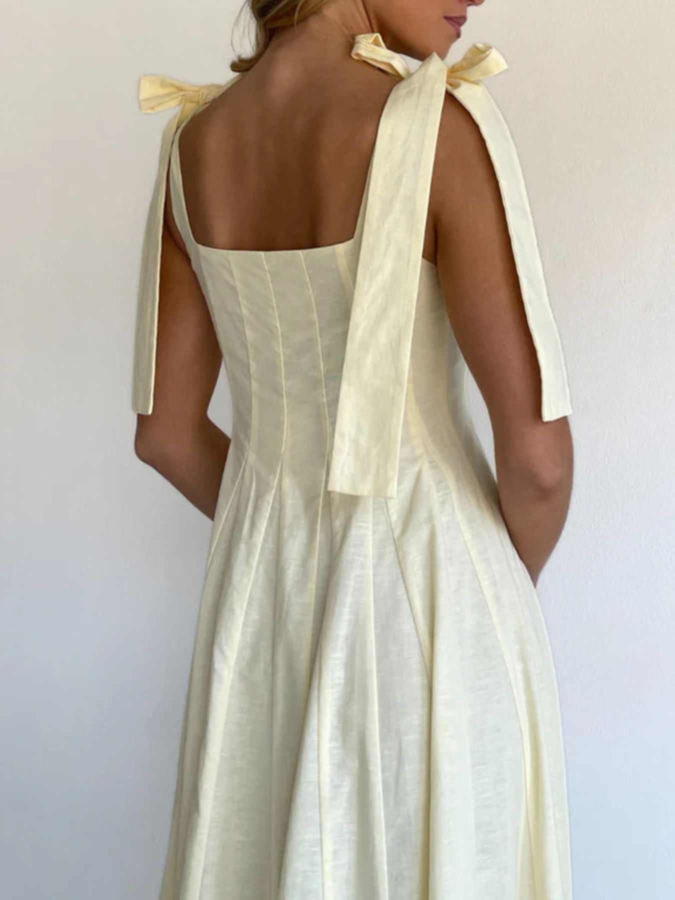 Gradient Tie Shoulder Maxi Dress