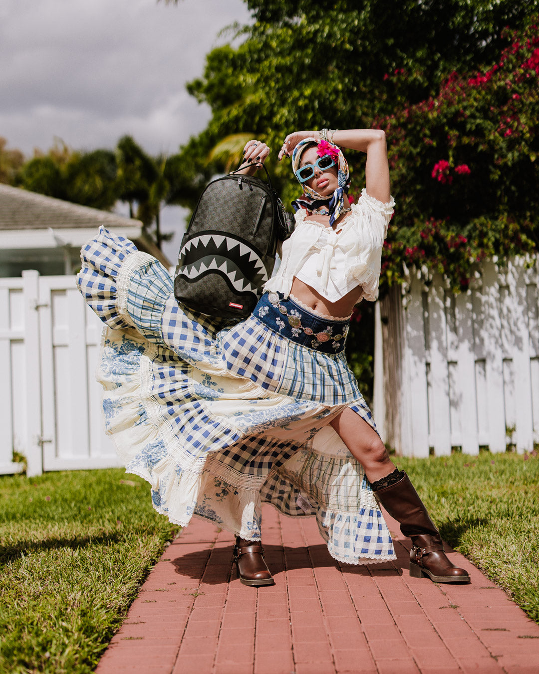 LIGHTS OUT SHARKS IN PARIS BACKPACK