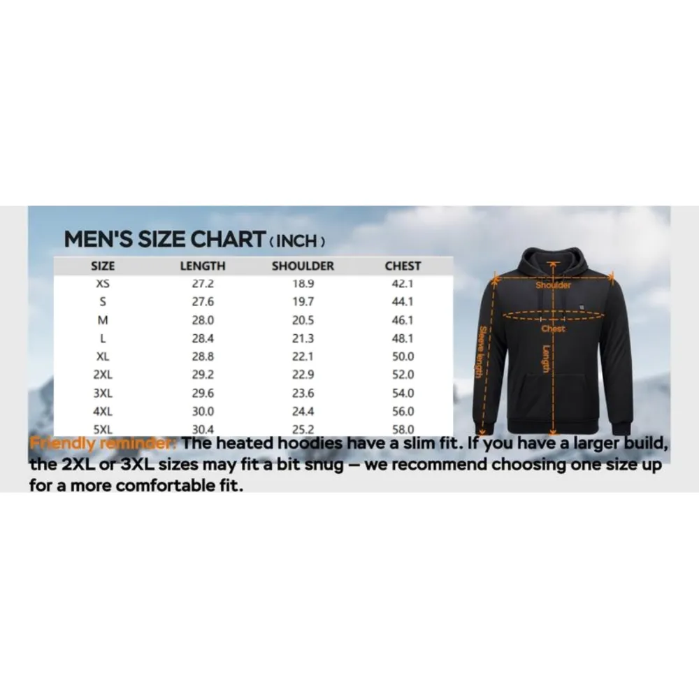 Heated Hoodie for Men