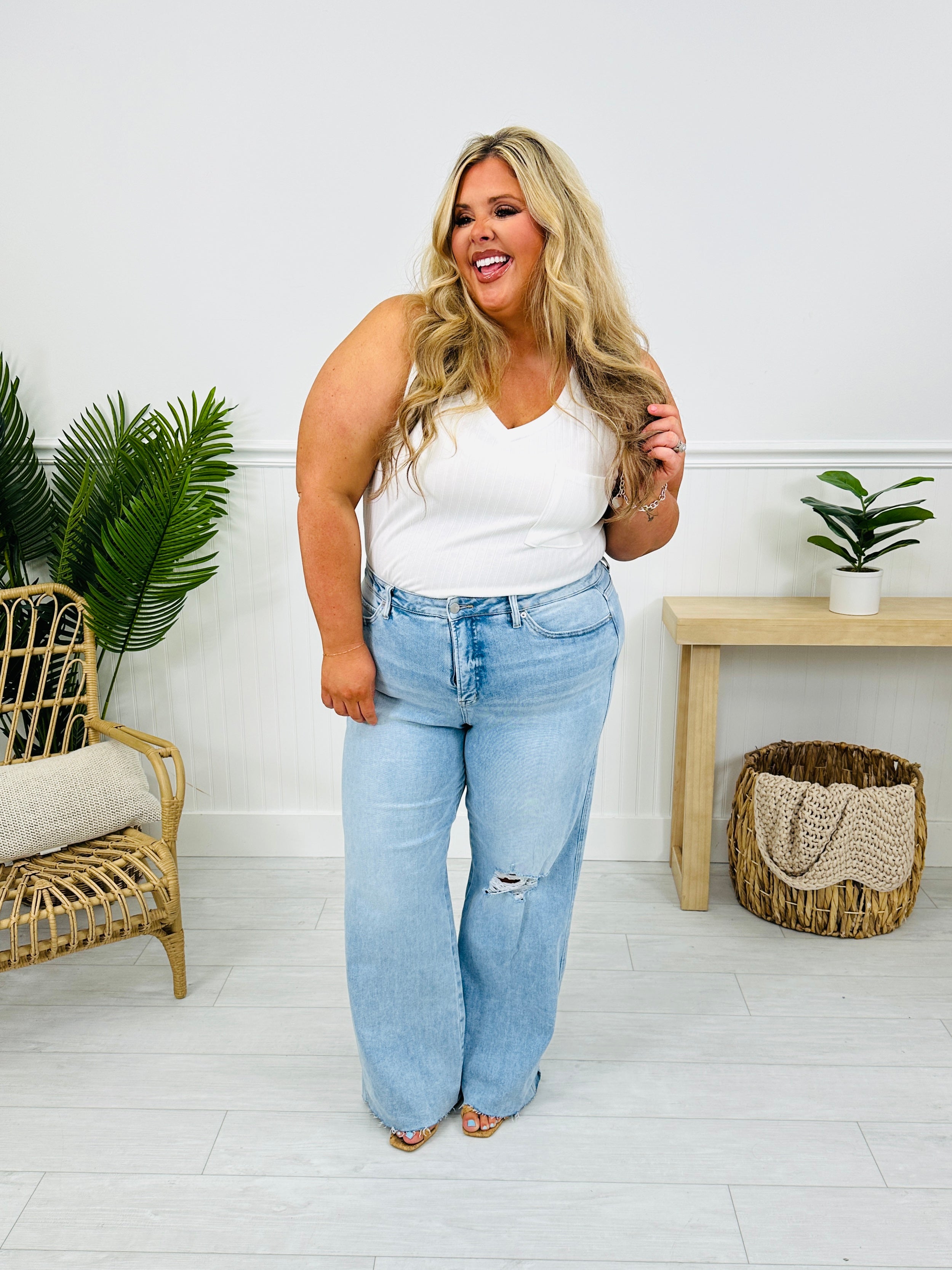 MOCO Exclusive Just Like That Wide Leg Jeans