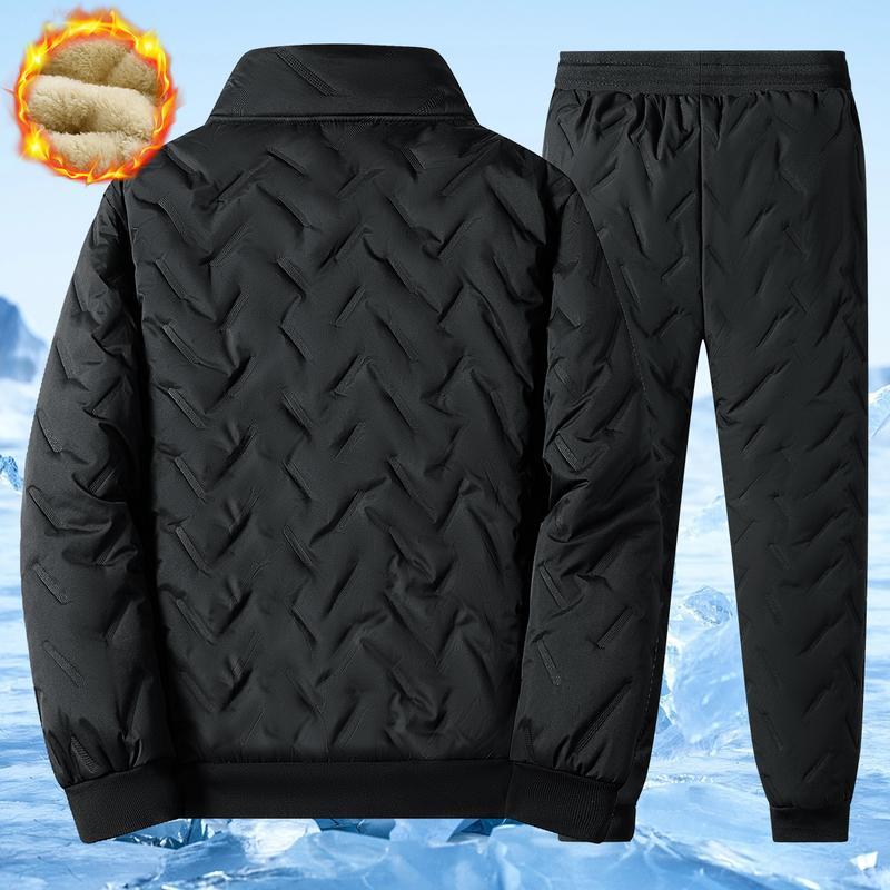 ​​Men's Winter Fleece Windproof Two-Piece Set