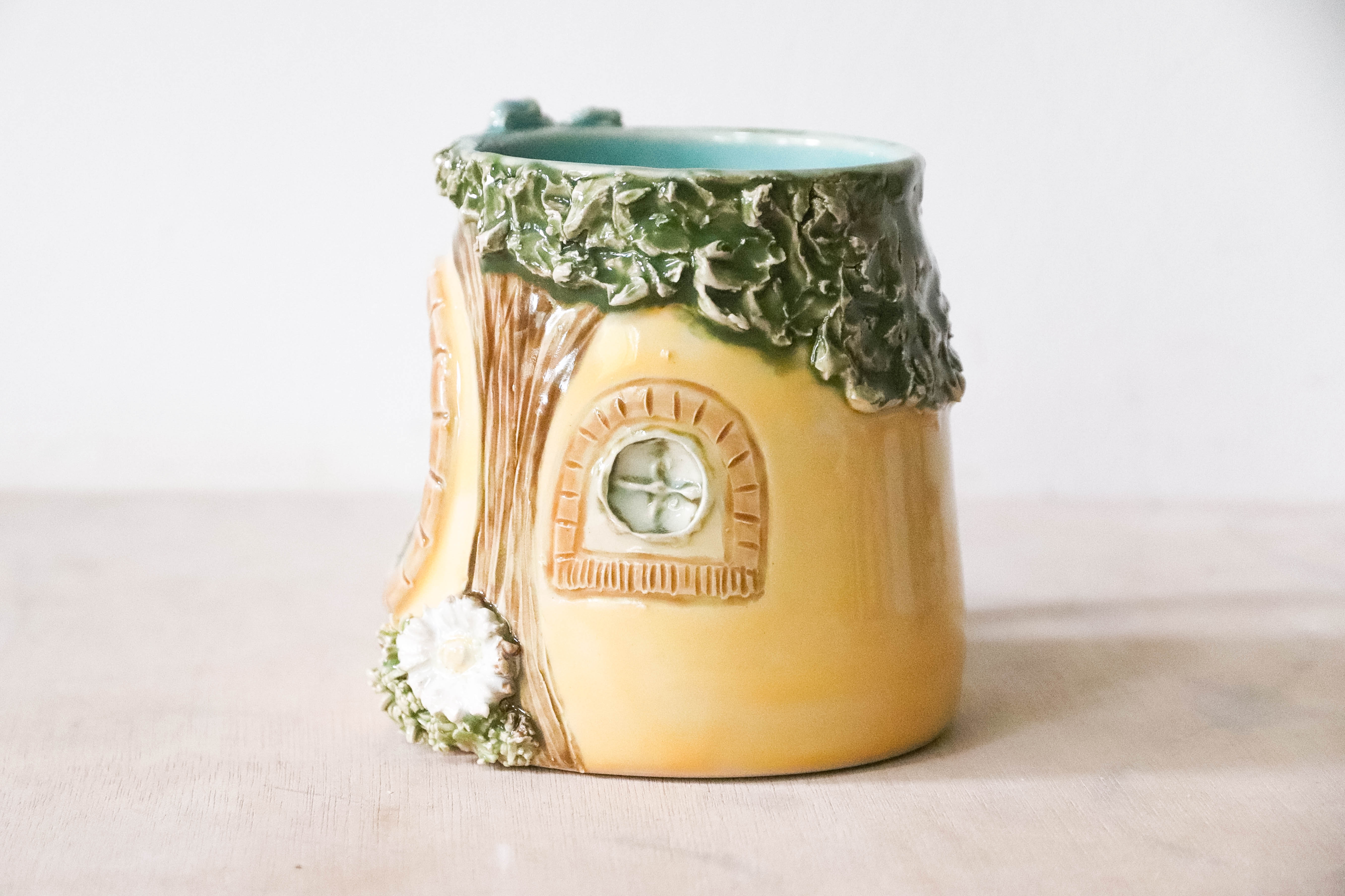 Yellow Hobbit House Stoneware Mug