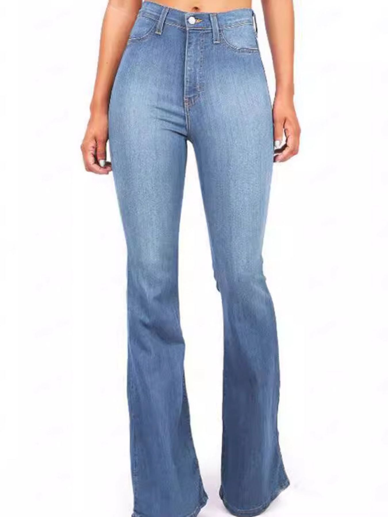 Full Size High-Waisted Bootcut Jeans Plus Size