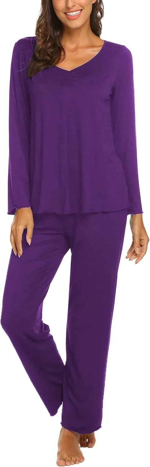 Womens Pajama Sets 2 Piece Lounge Set Fall Winter Pajamas