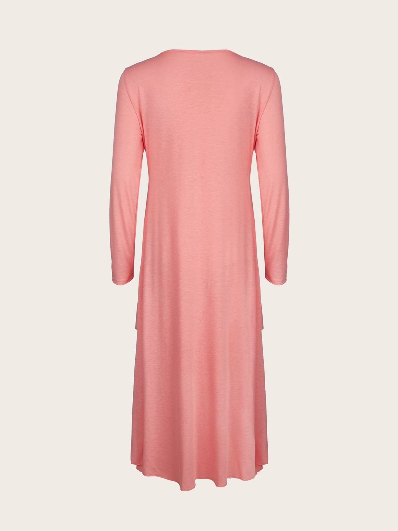 Full Size Heart-Decor Layered Midi Dress Plus Size