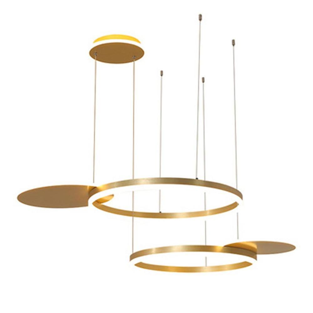 Circles Ring Dimmable LED Modern Chandelier Pendant Light Island Lights