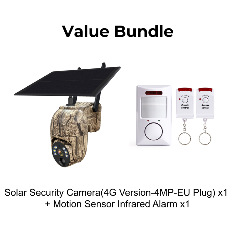 Solar-Powered PTZ Security Camera