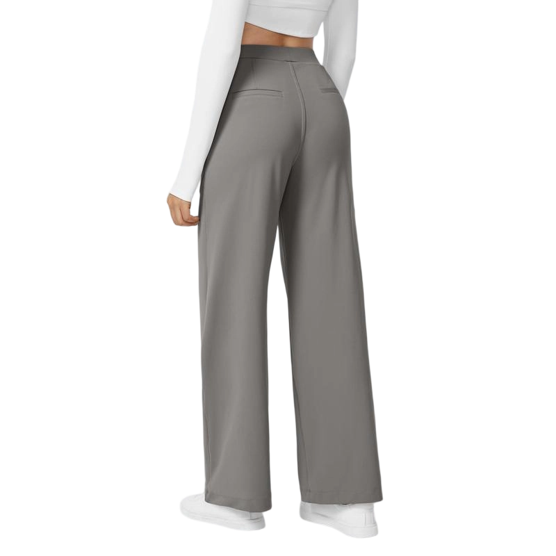 🔥Last Day Promotion!🔥Women High Waisted Pocket Straight Leg Work Pants