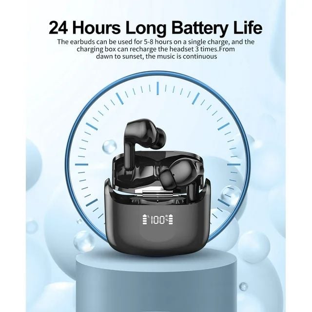 Wireless Earbuds Bluetooth 5.3 HiFi Stereo Headphones