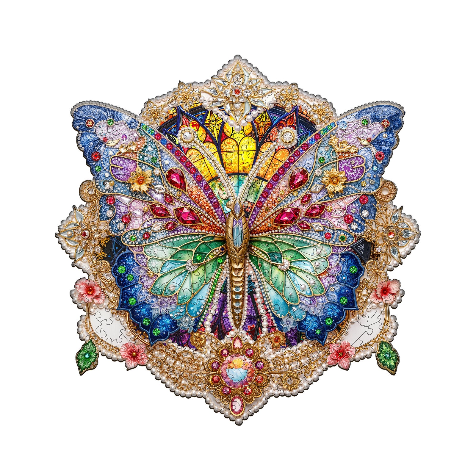 Gem Butterfly Wooden Jigsaw Puzzle