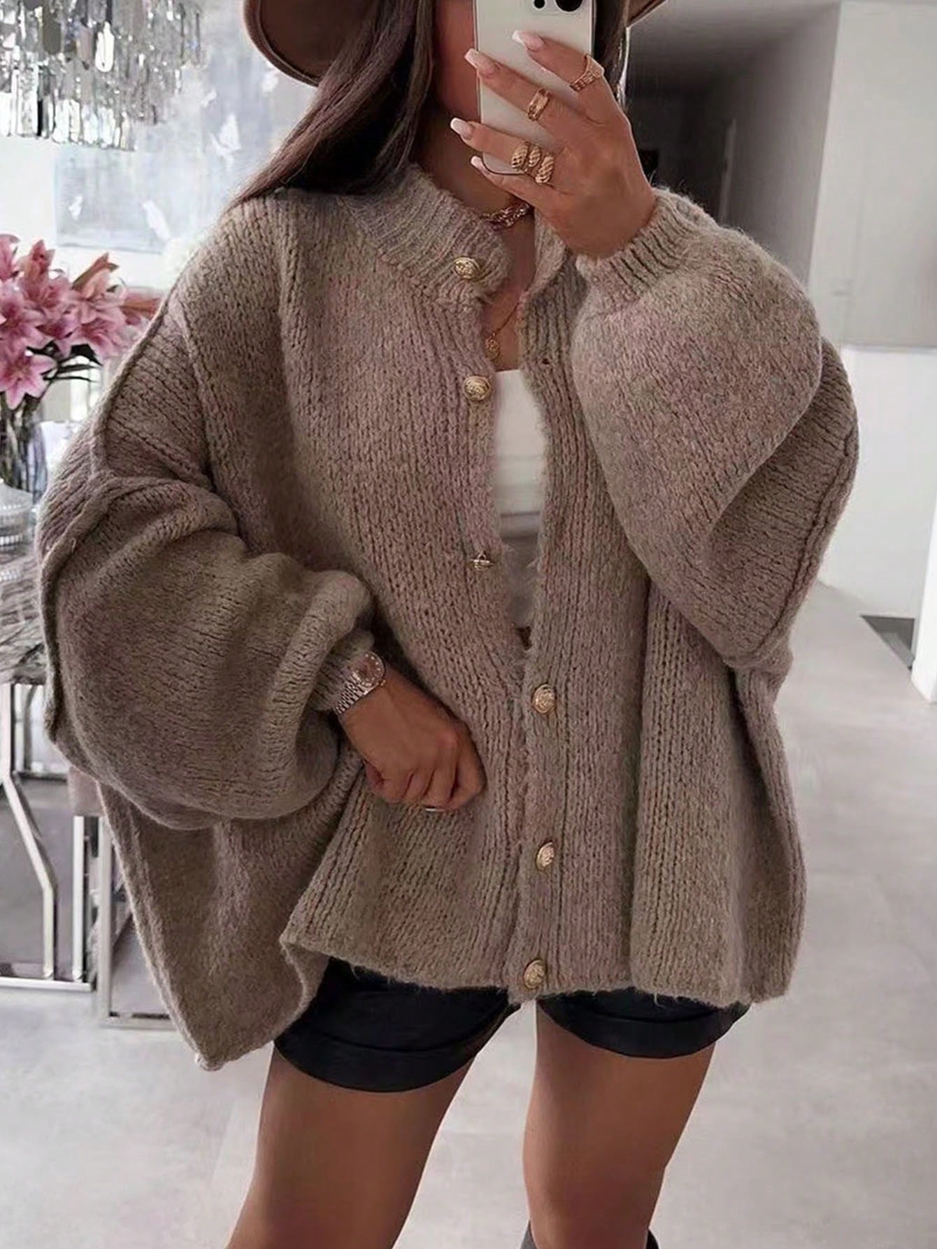 Women's Autumn/Winter Sweater, Fashion New Style - Minimalist Loose Fit Knit Cardigan