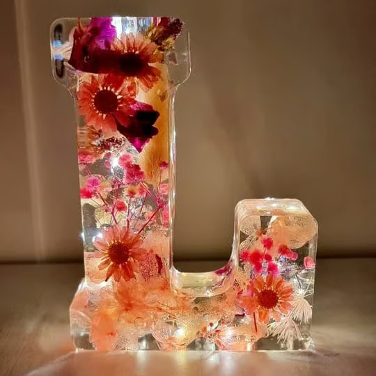 Handmade Floral Night Light From A to Z