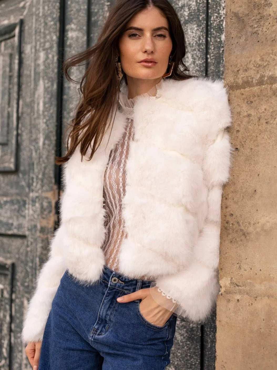 Foxy Faux Fur Jacket