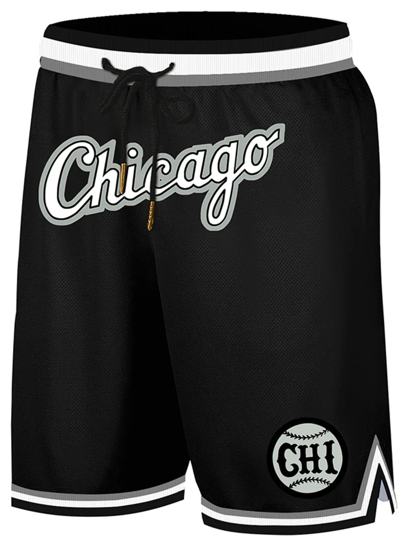 Men's Regular Fit Letter & Number Print Drawstring Waist Jersey Basketball Shorts