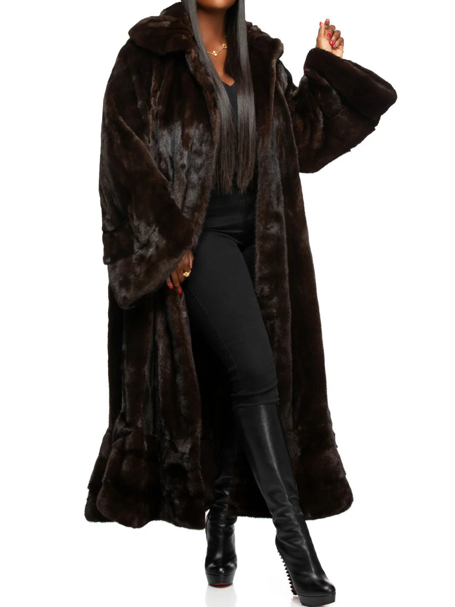 （✔️Free shipping）Oversized Imitation Mink Fur Coat