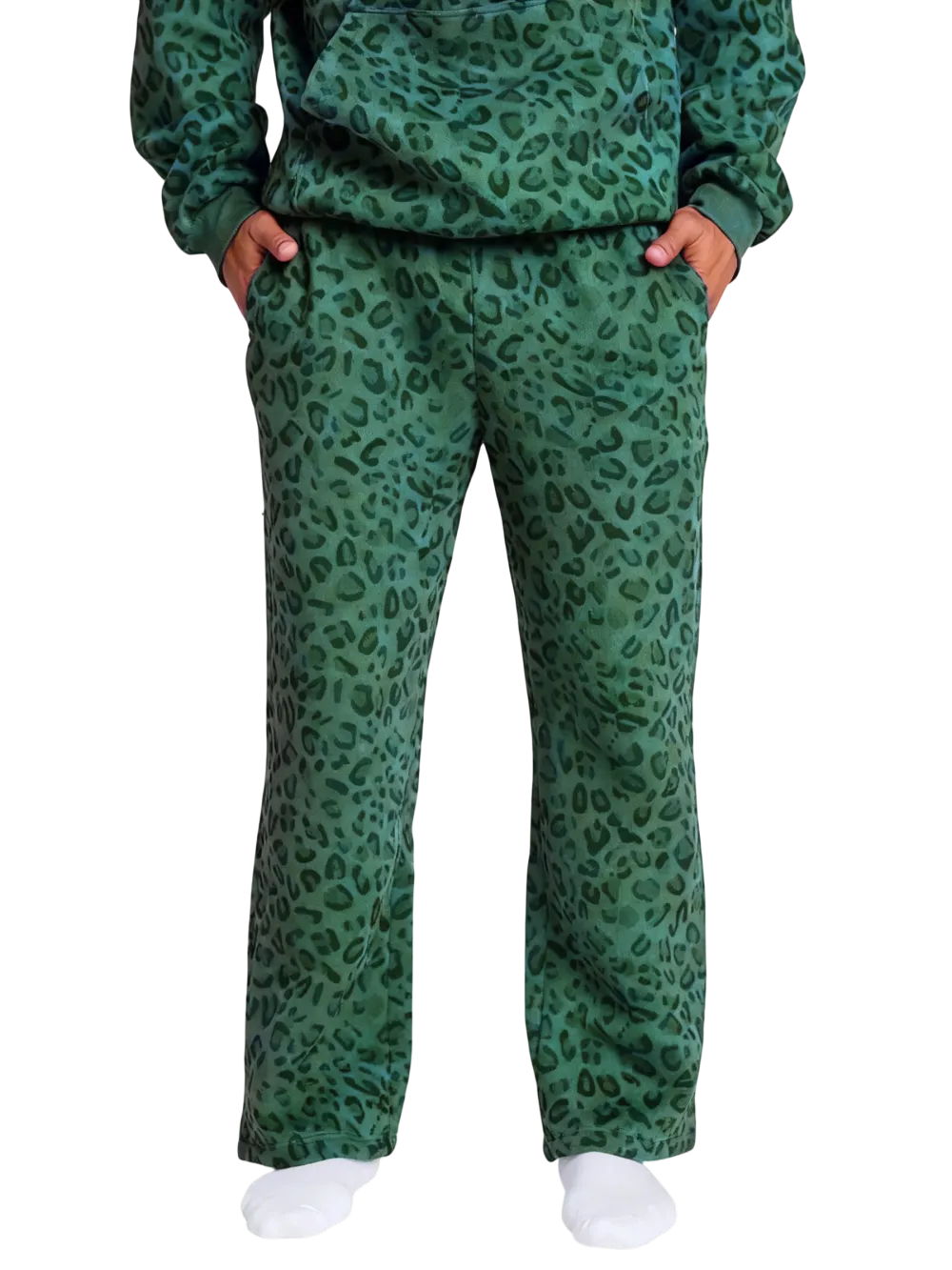 Leopard print unisex sweatpants