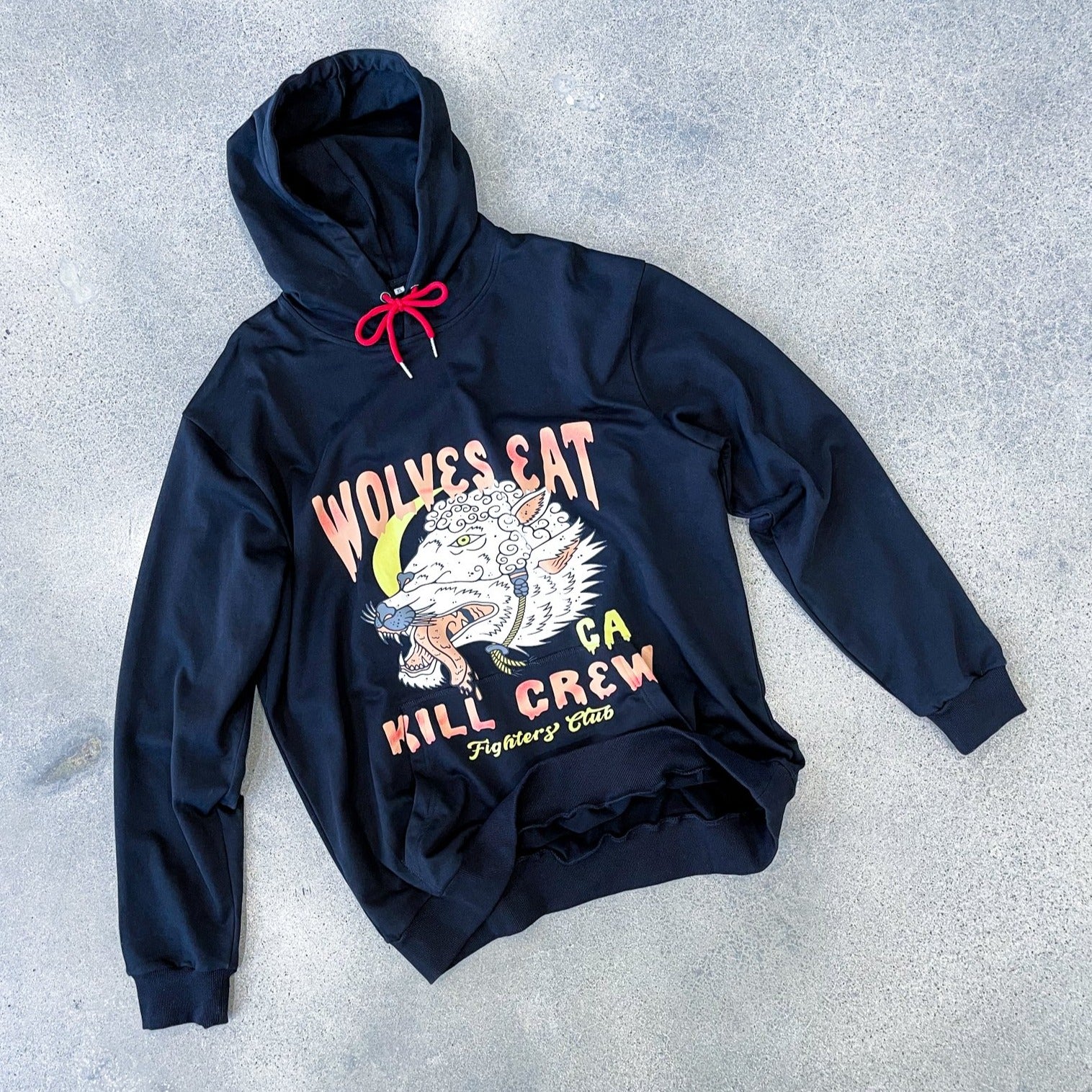 WOLVES EAT HOODIE- BLACK