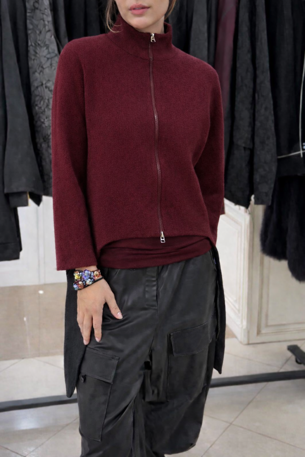 Womens Round Neck Irregular Casual Long Top