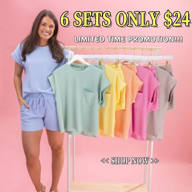 ​​Women's Short Sleeve Top & Shorts Set