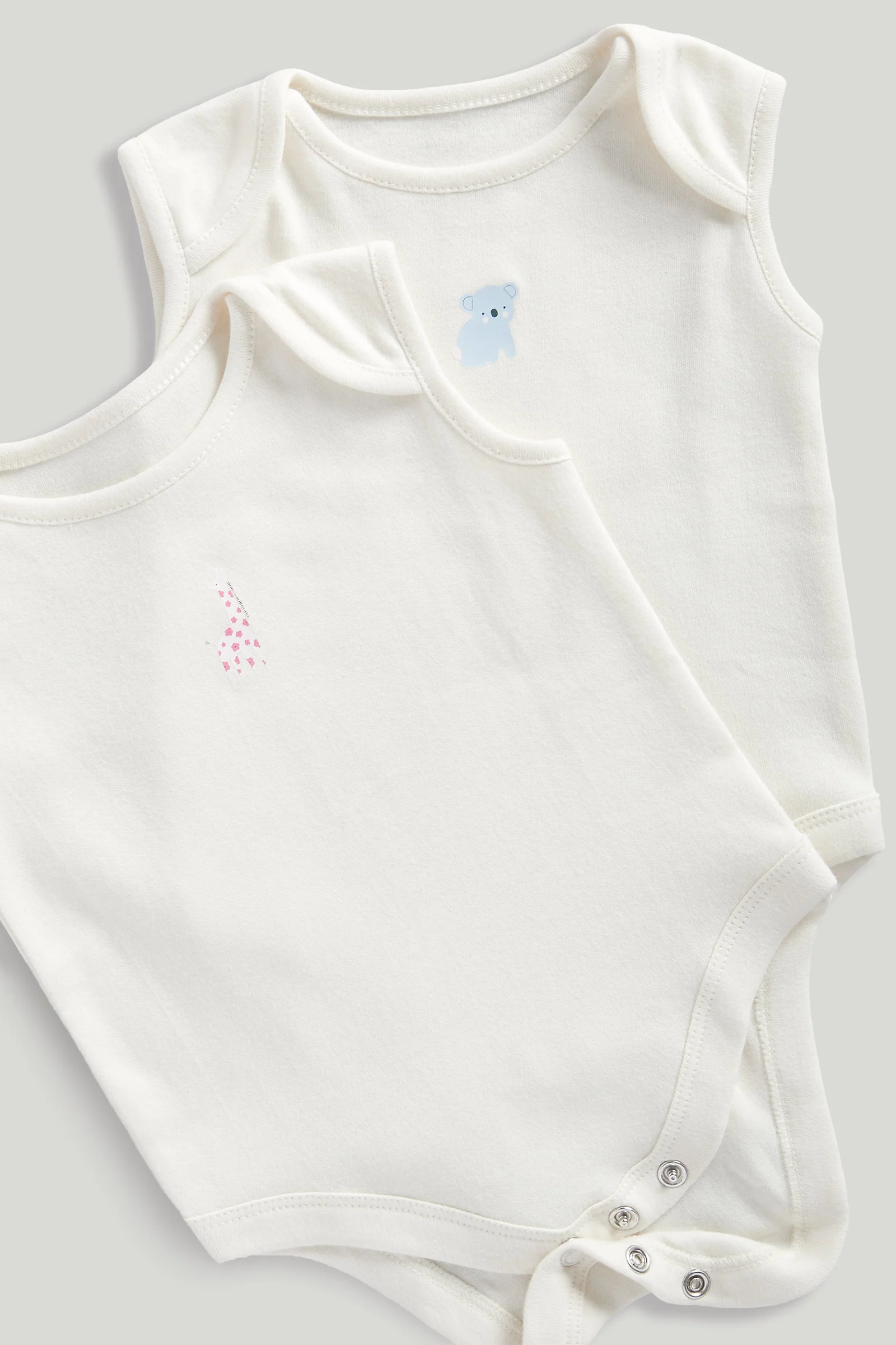 5 Pack Animals Sleeveless Bodysuits