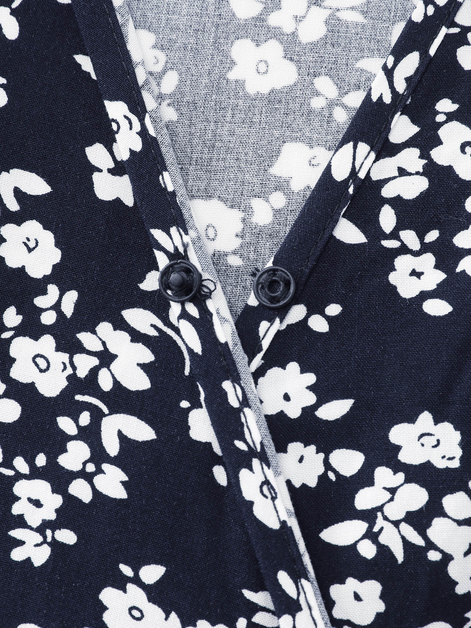 Rayon Floral Print Pleated Pockets Mini Dress