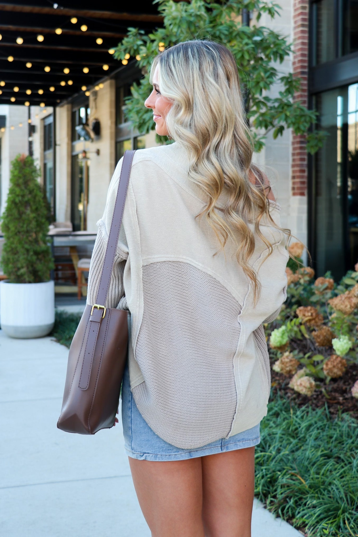 Knit Contrast Cardigan