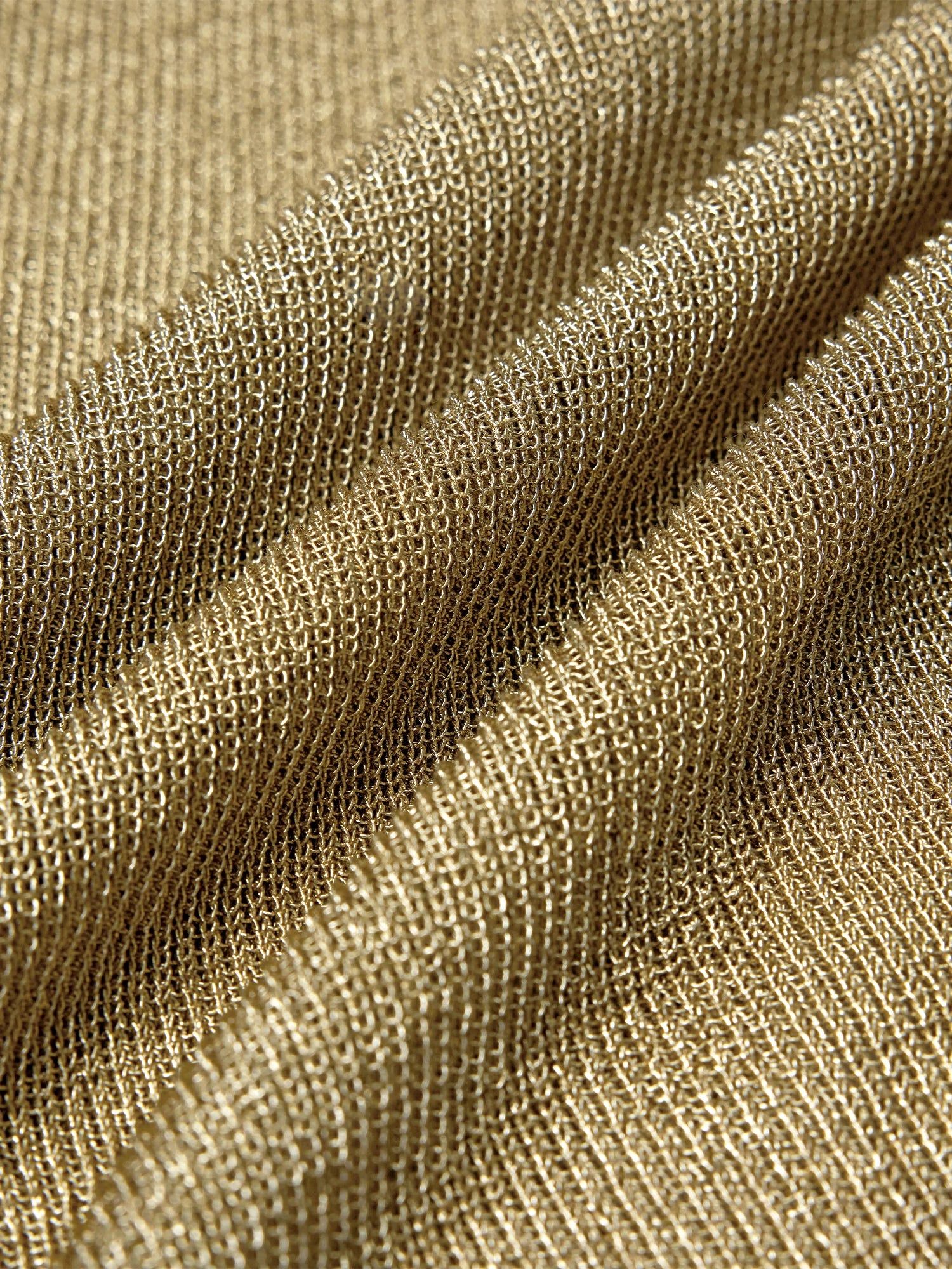 Metallic Yarn Round Neck Sleeveless Knitted Dress