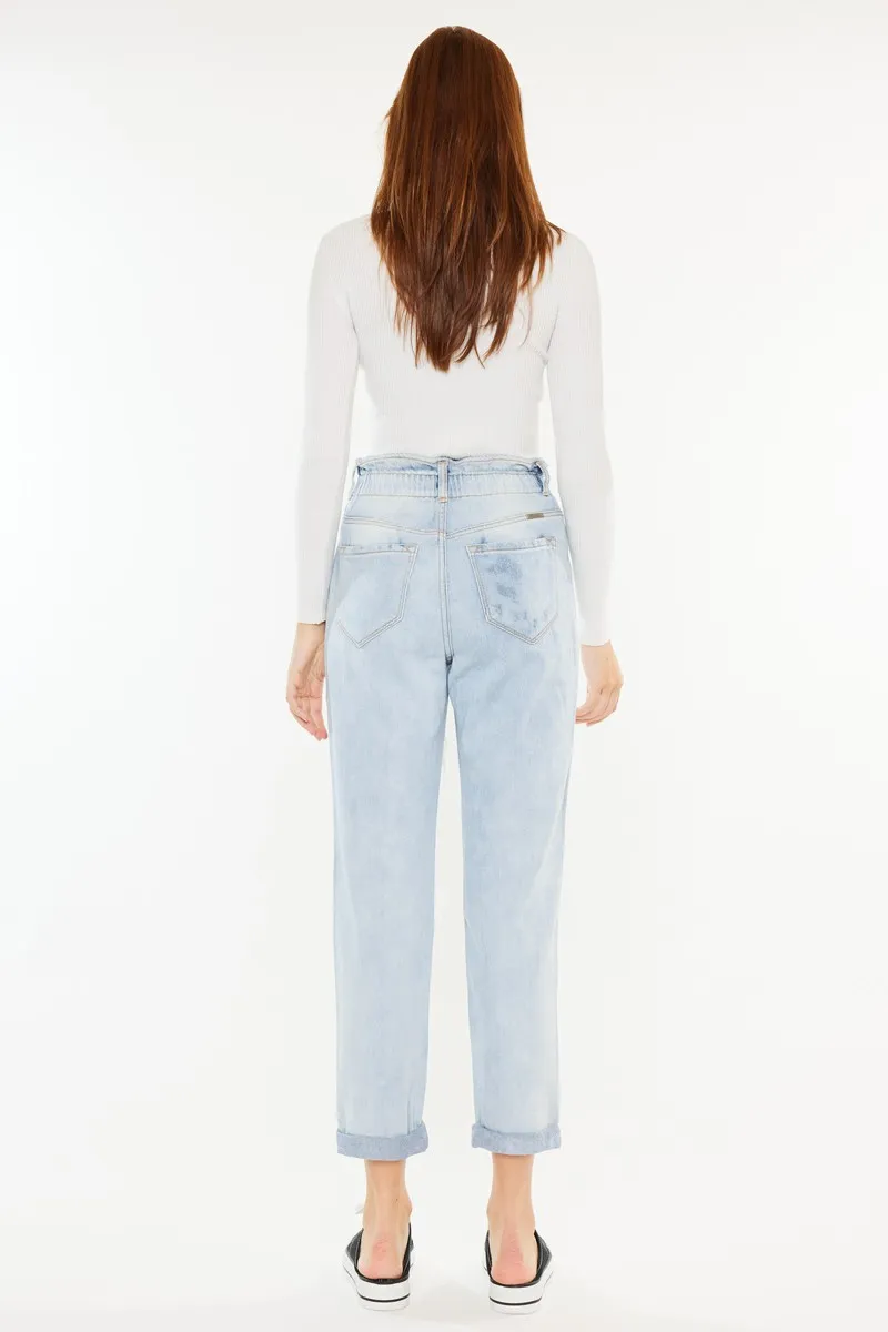 Open Pack Paperbag Mom Jeans