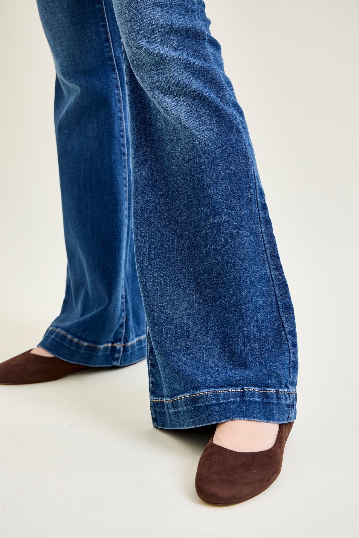 Penny Wide Hem Flare Jeans