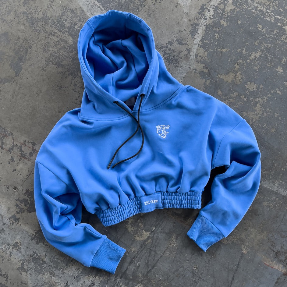 CROP HOODIE - BLUE