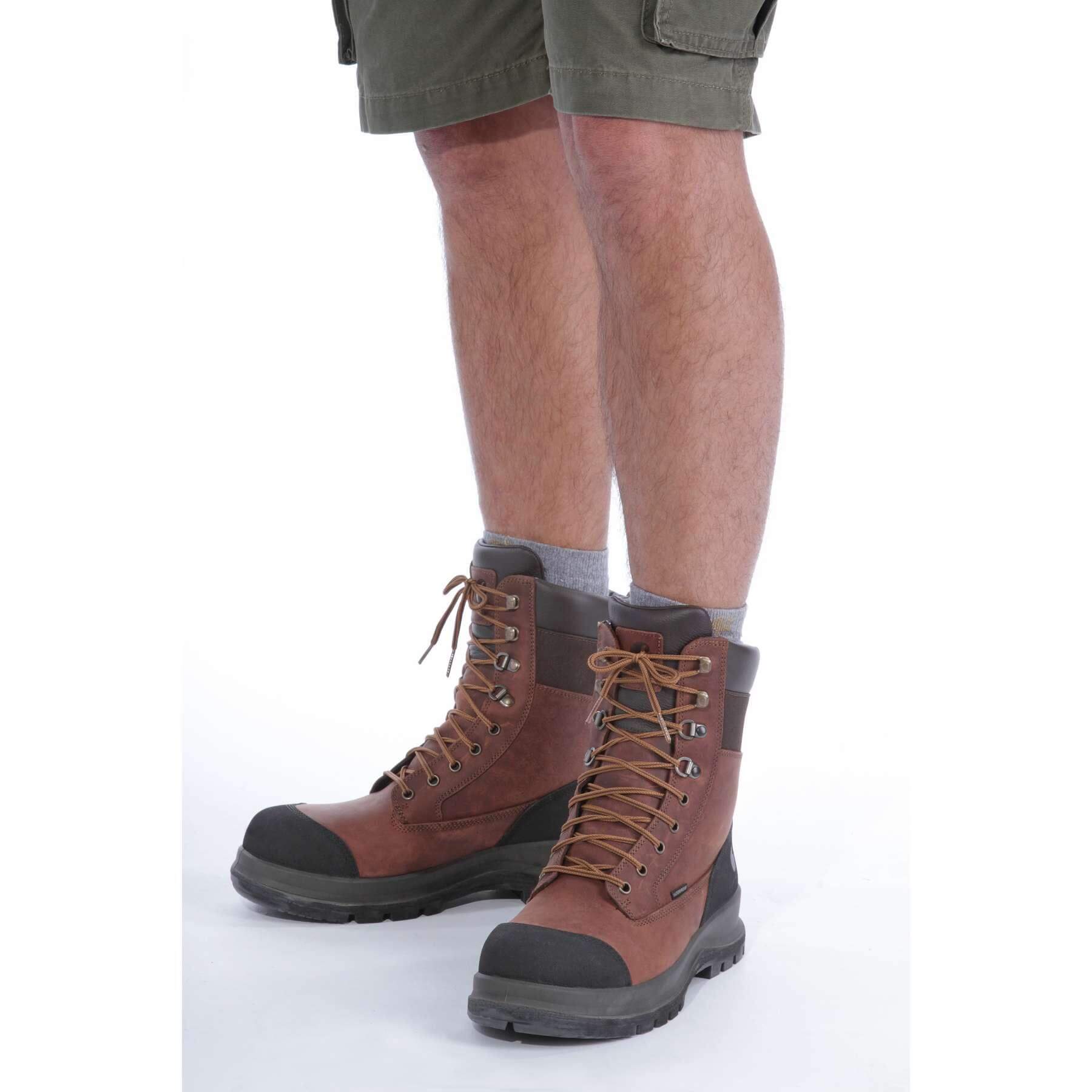 CHT Special Offer Detroit 8 Inch Work Boots F702905 Pack - Detroit S3 Waterproof Composite Safety Toe High Leg Work Boots + 3 Pack CHT Socks