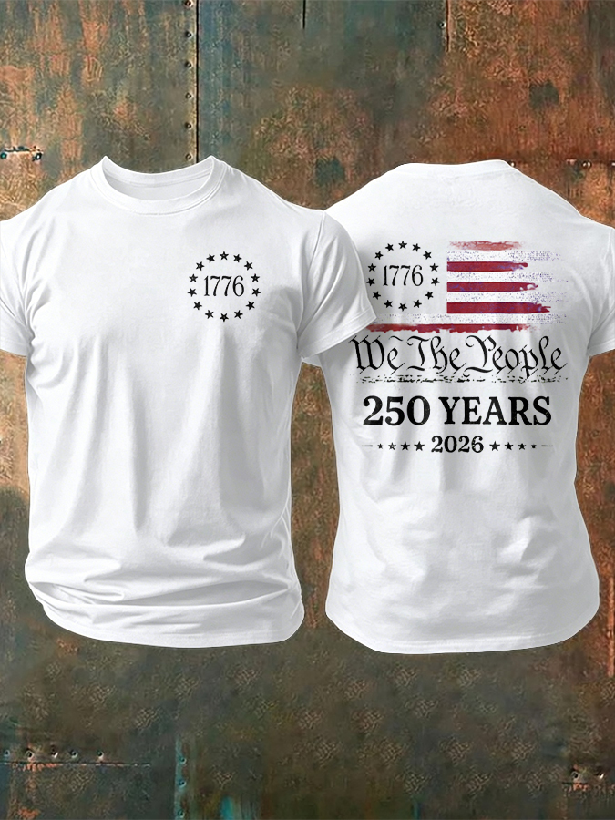 Men'S Round Neck Printed T-Shirt