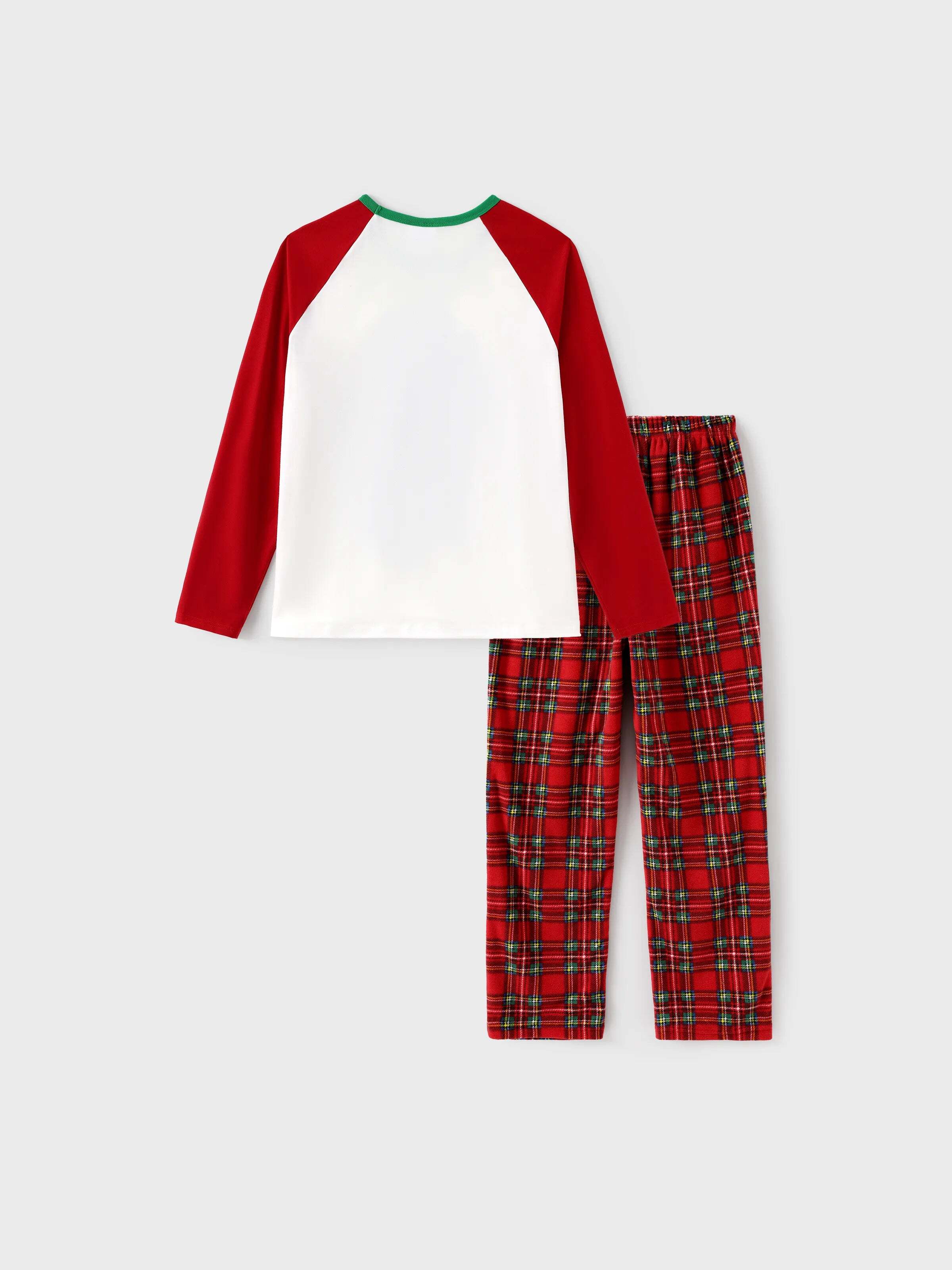 Christmas Family Matching Fleece Pajamas Set with Christmas Socks Red