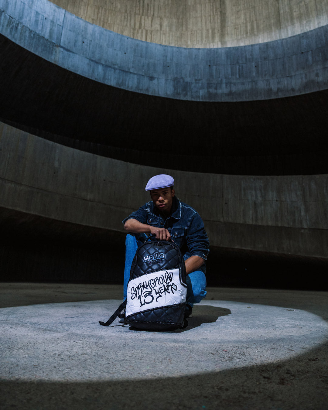 HELLO MY NAME IS 15 YEARS QUILTED BACKPACK (SUPER RARE)