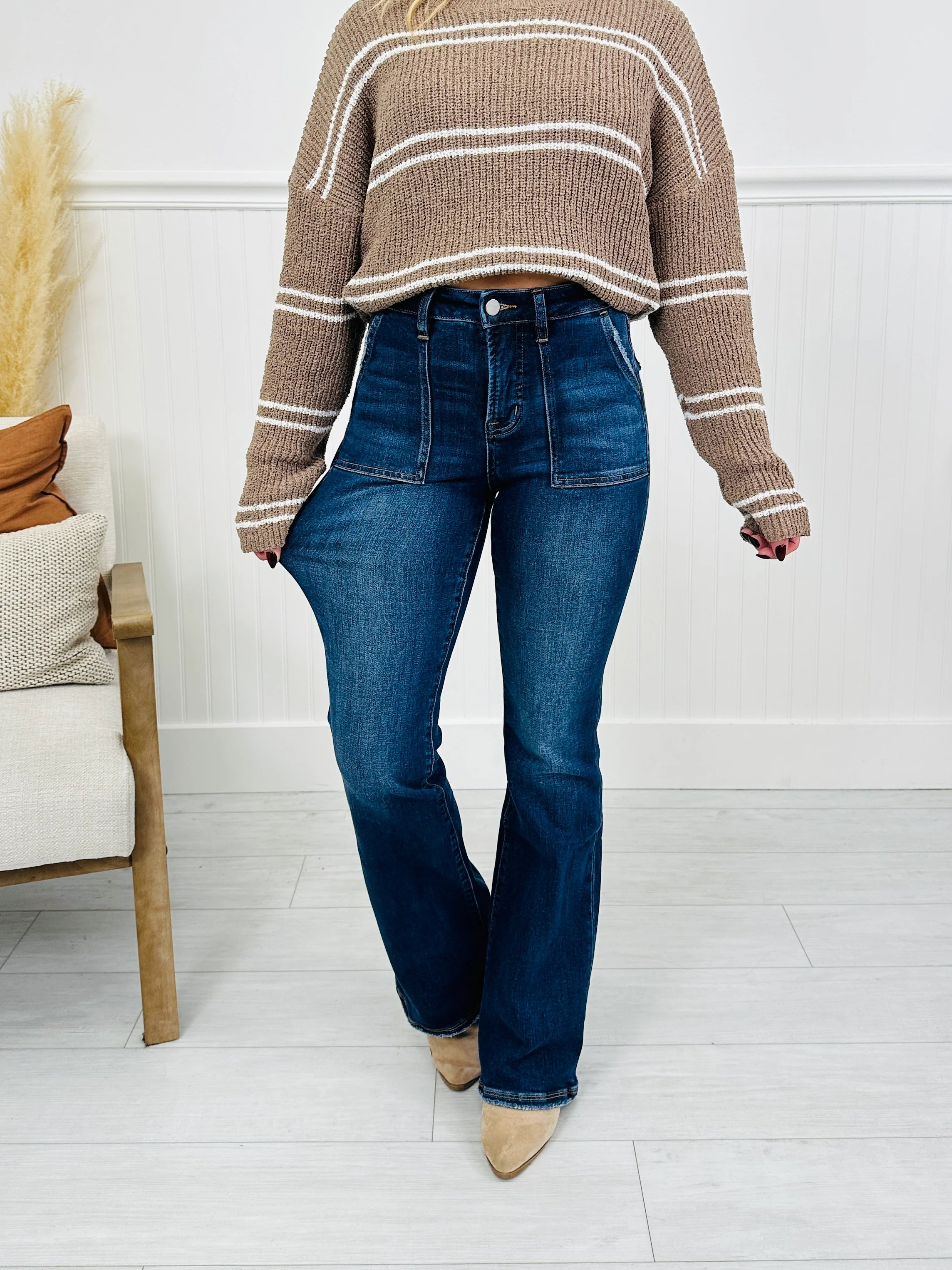 Pocket Goals Tummy Control Bootcut Jeans