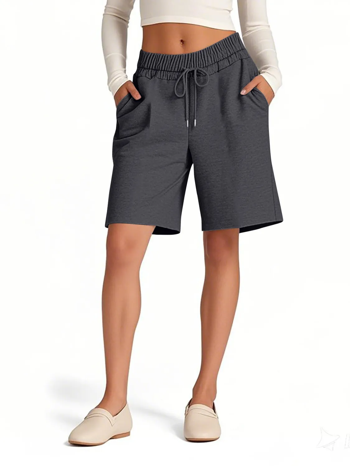 Drawstring Shorts with Pockets (multiple color options)