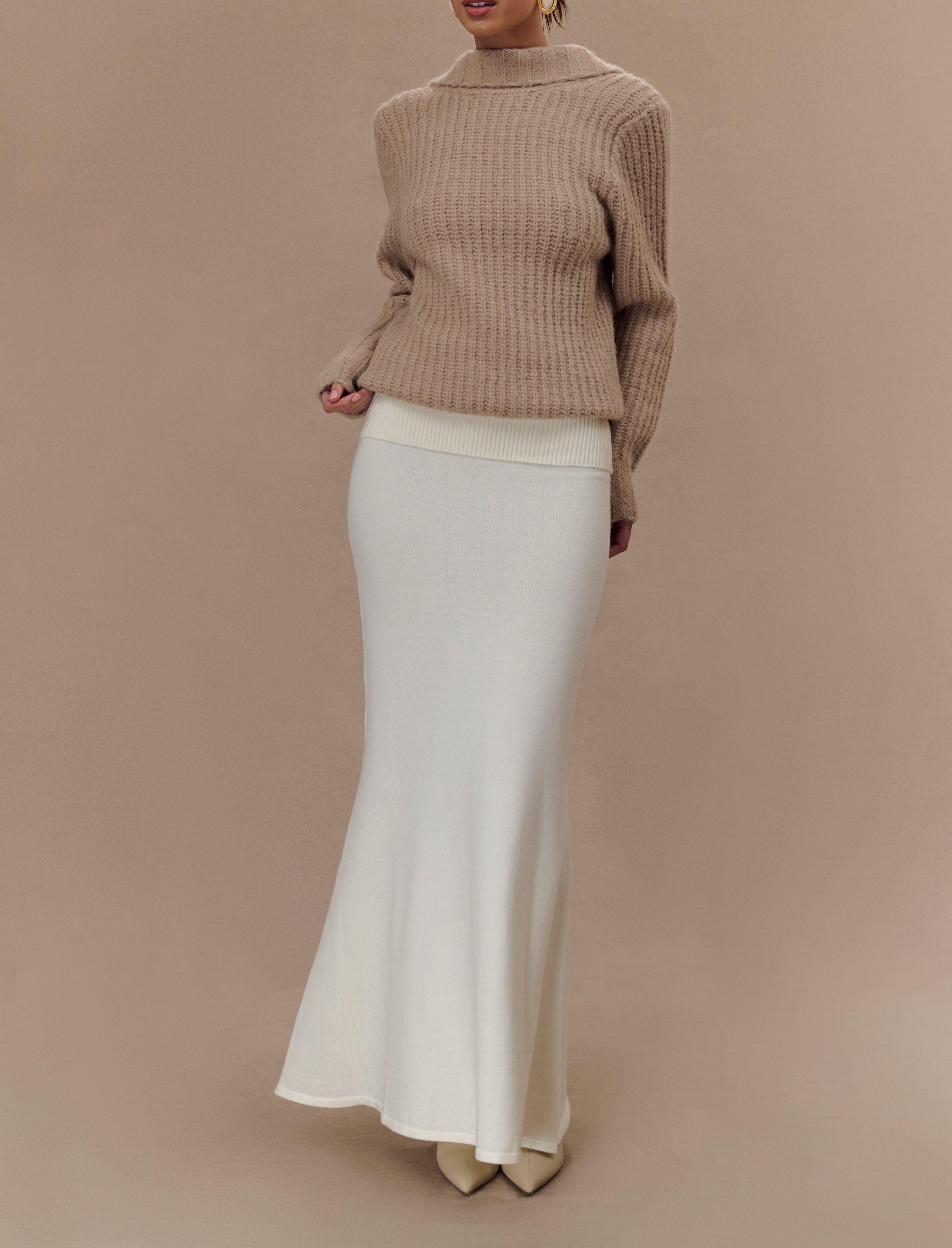 Marle Oversized Low Back Knit Jumper