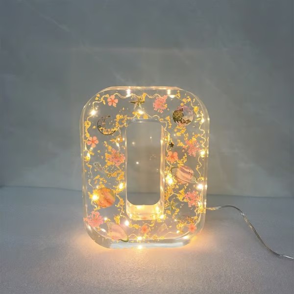 Handmade Floral Night Light From A to Z