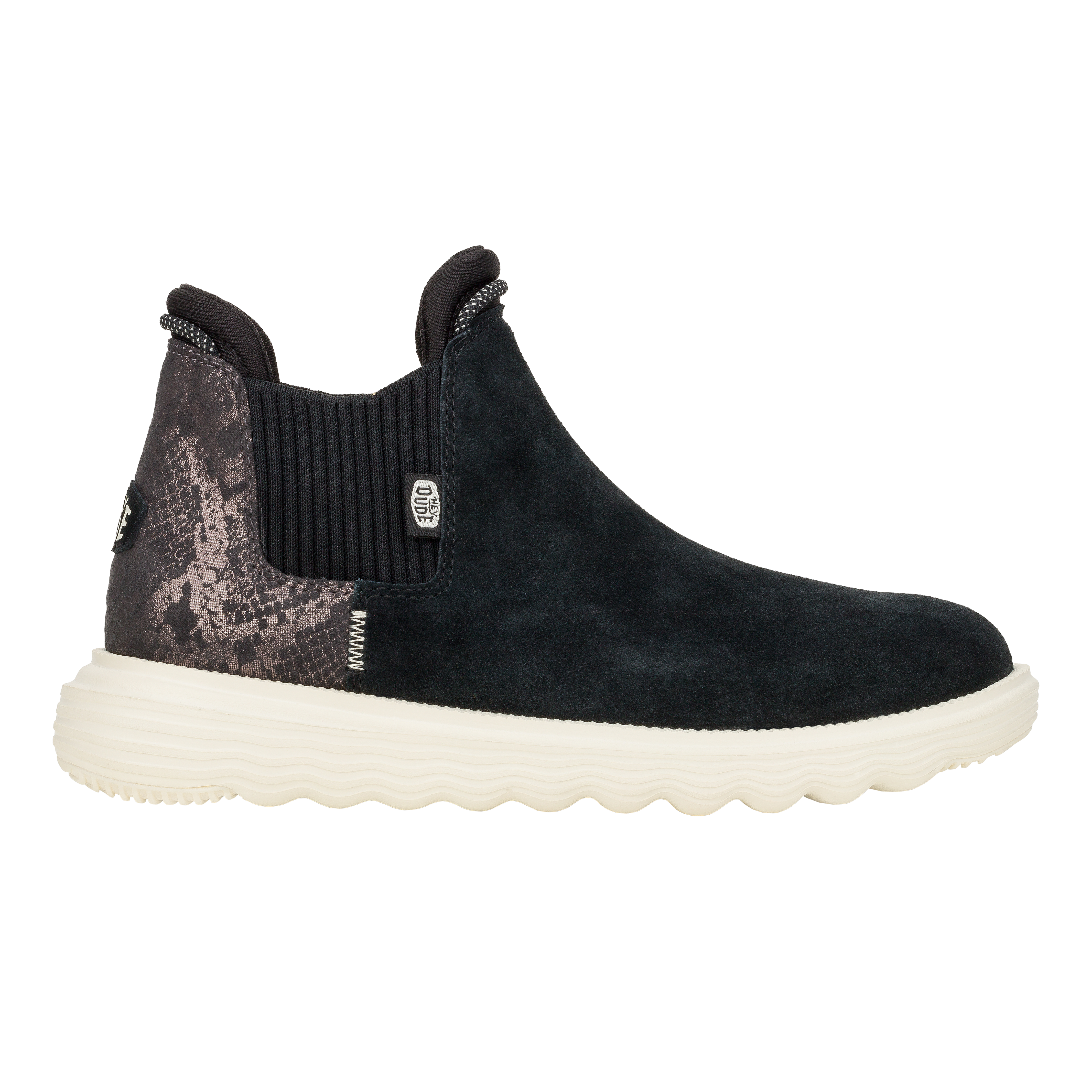 Branson Womens Suede Novelty - Black/Snake