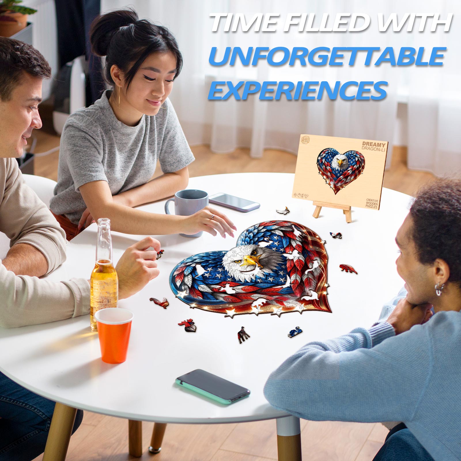 Patriotic Eagle-2 Wooden Jigsaw Puzzle