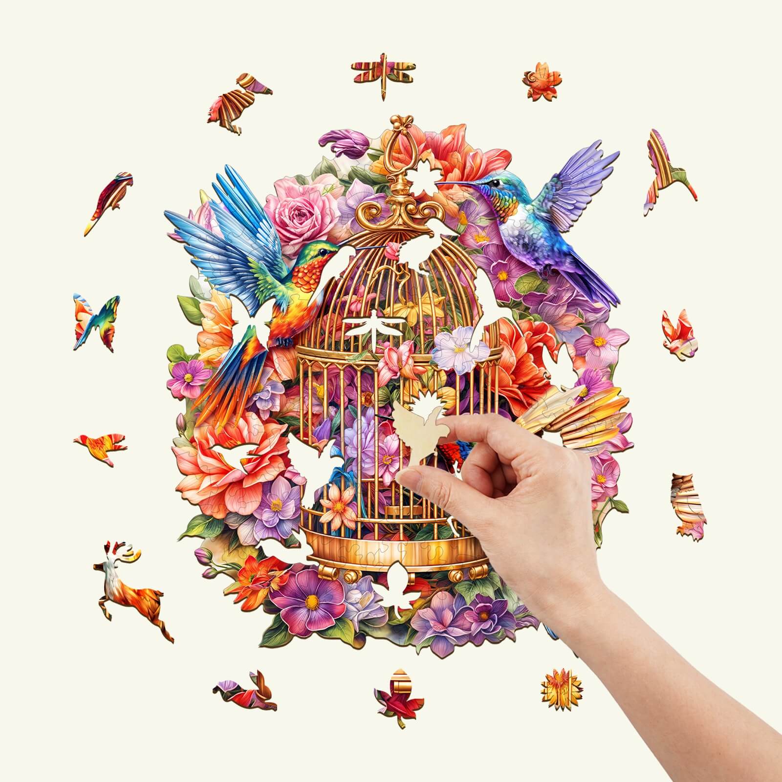 Garden Symphony Wooden Jigsaw Puzzle