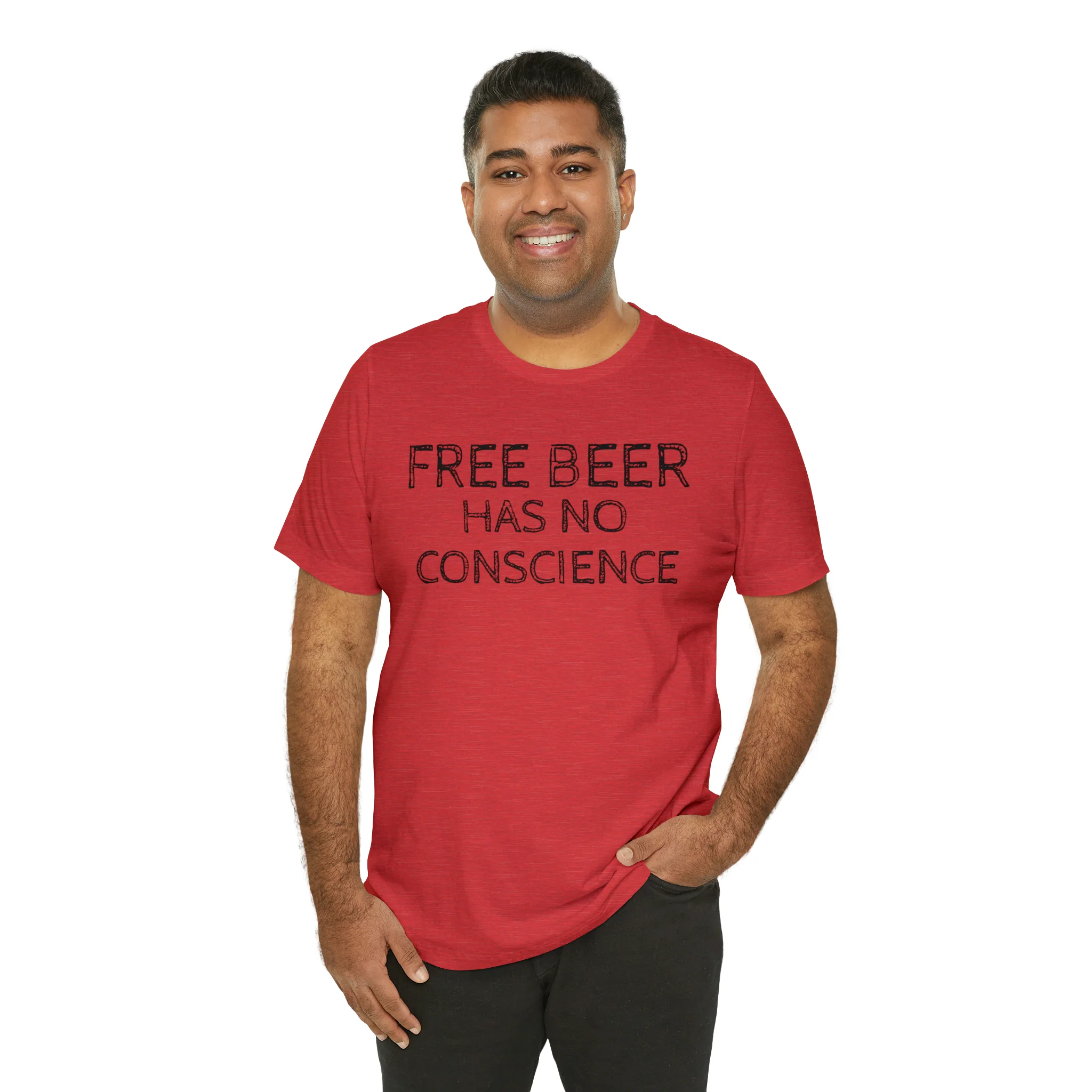Free Beer Unisex Jersey Short Sleeve Tee